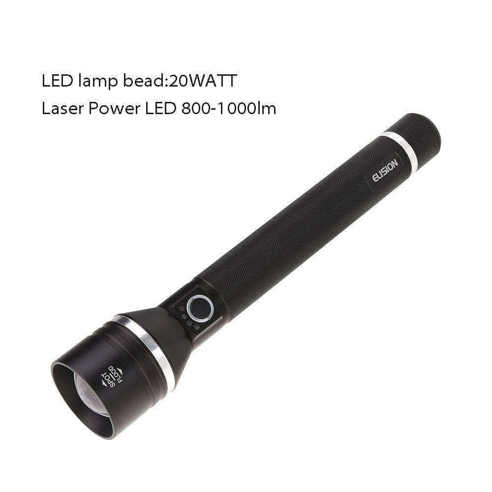 Laser  LED Flashlight Power Zoomable Rechargeable LED Aluminum Body EL8011B