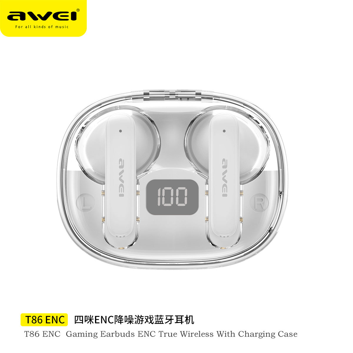 AWEI Wireless Earbuds, Bluetooth 5.3 Headphones