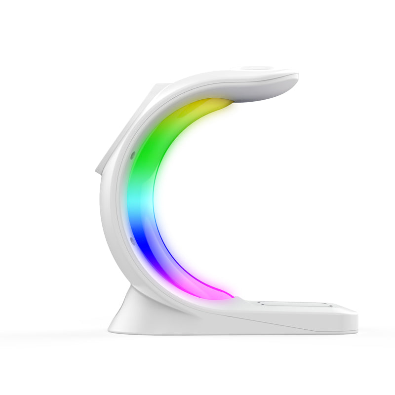 3 in 1 RGB Light Magnetic Wireless Charger With Night Light Bedside Lamp EL-PD815B