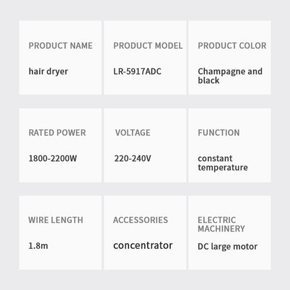 مجفف الشعر الاحترافي LR-5917ADC 
