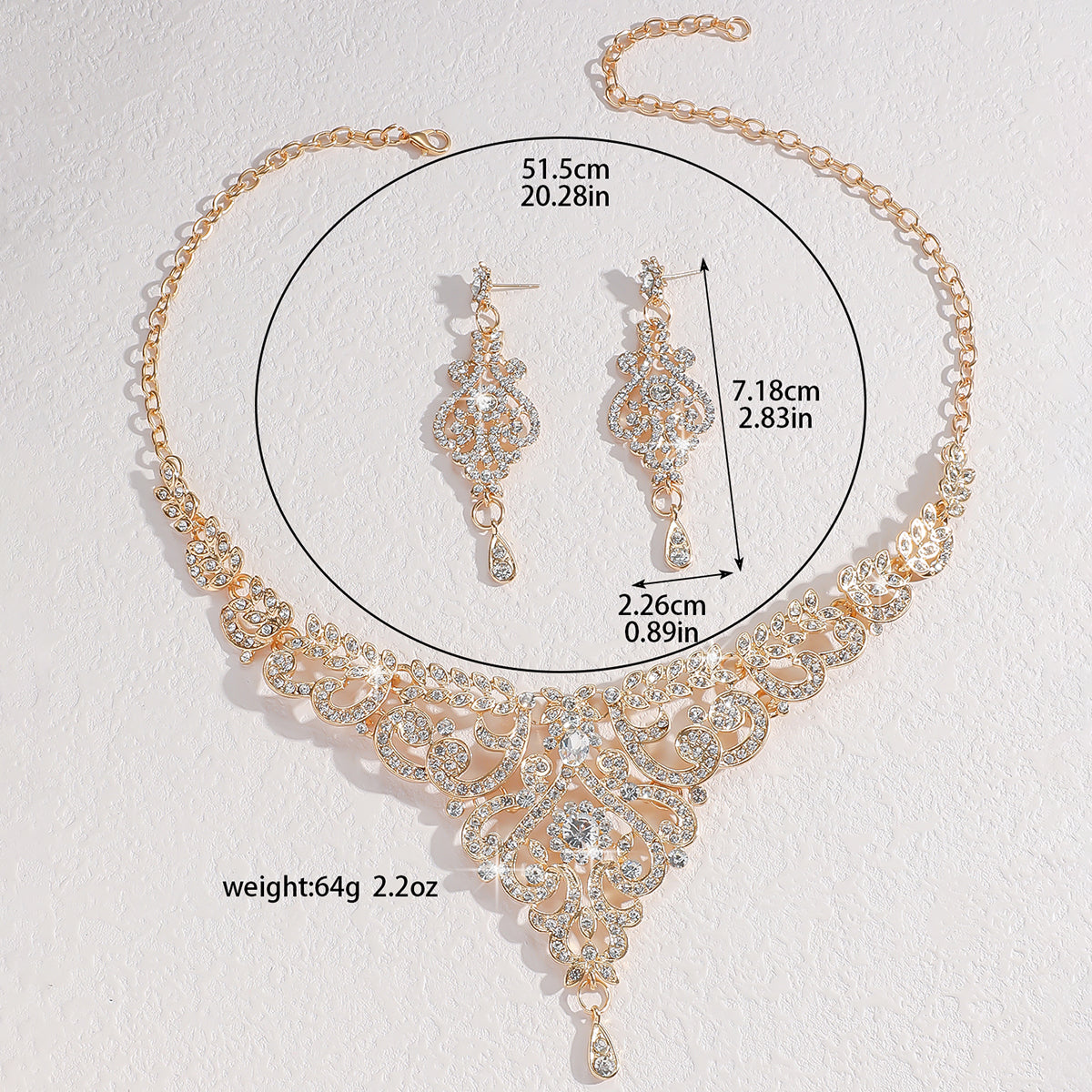 High-End Bridal Short Necklace For Evening Dress 6587