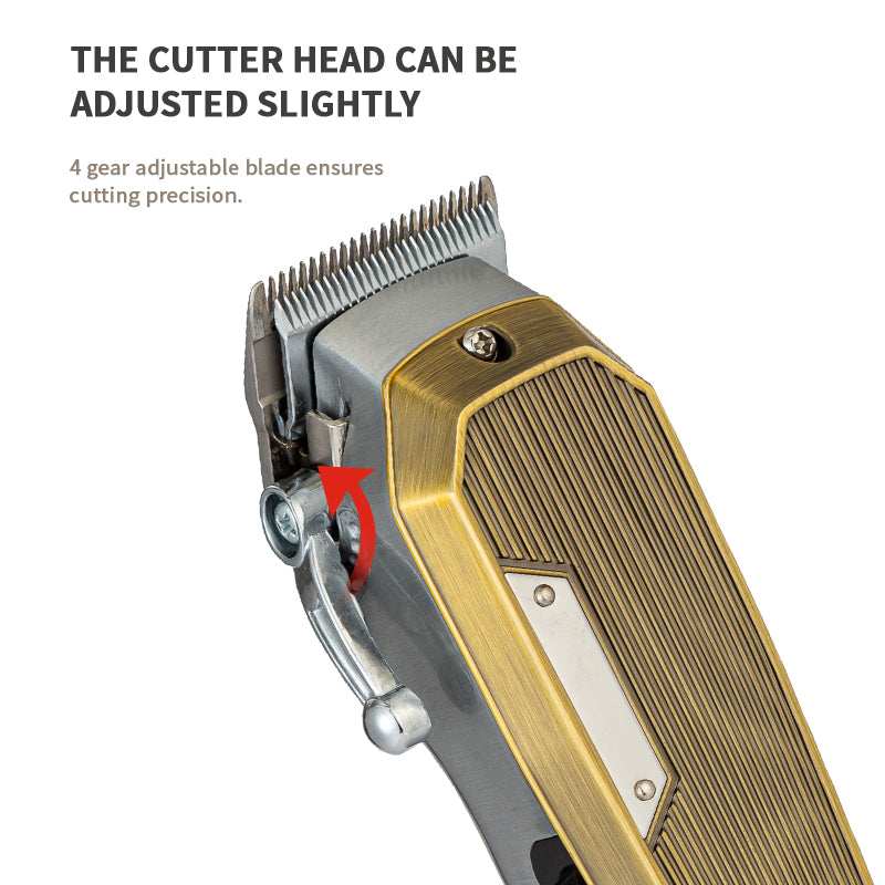 Golden Electric Hair Blades Trimmer Home Haircut Clippers LR-G500